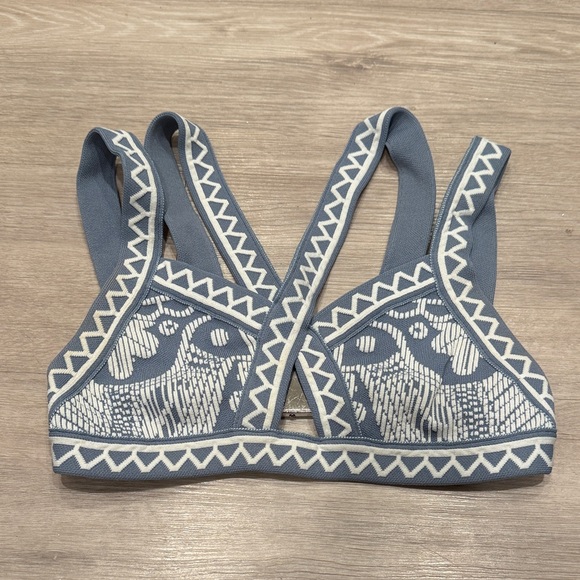 Anthropologie Tops - Anthropologie Blue and White Tank Top